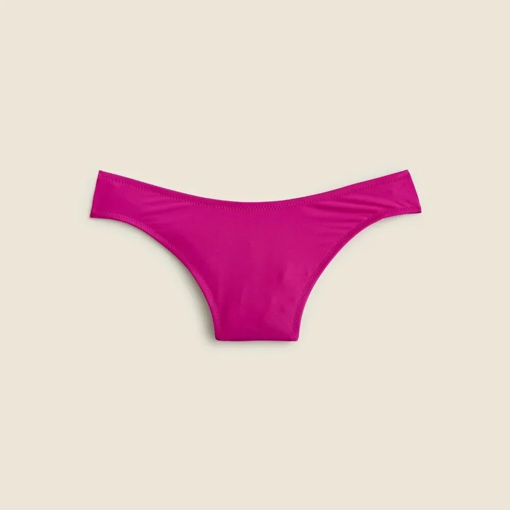 J Crew Size Small Heritage 1989 High-Leg Bikini Bottom Magenta Orchid $49 2744